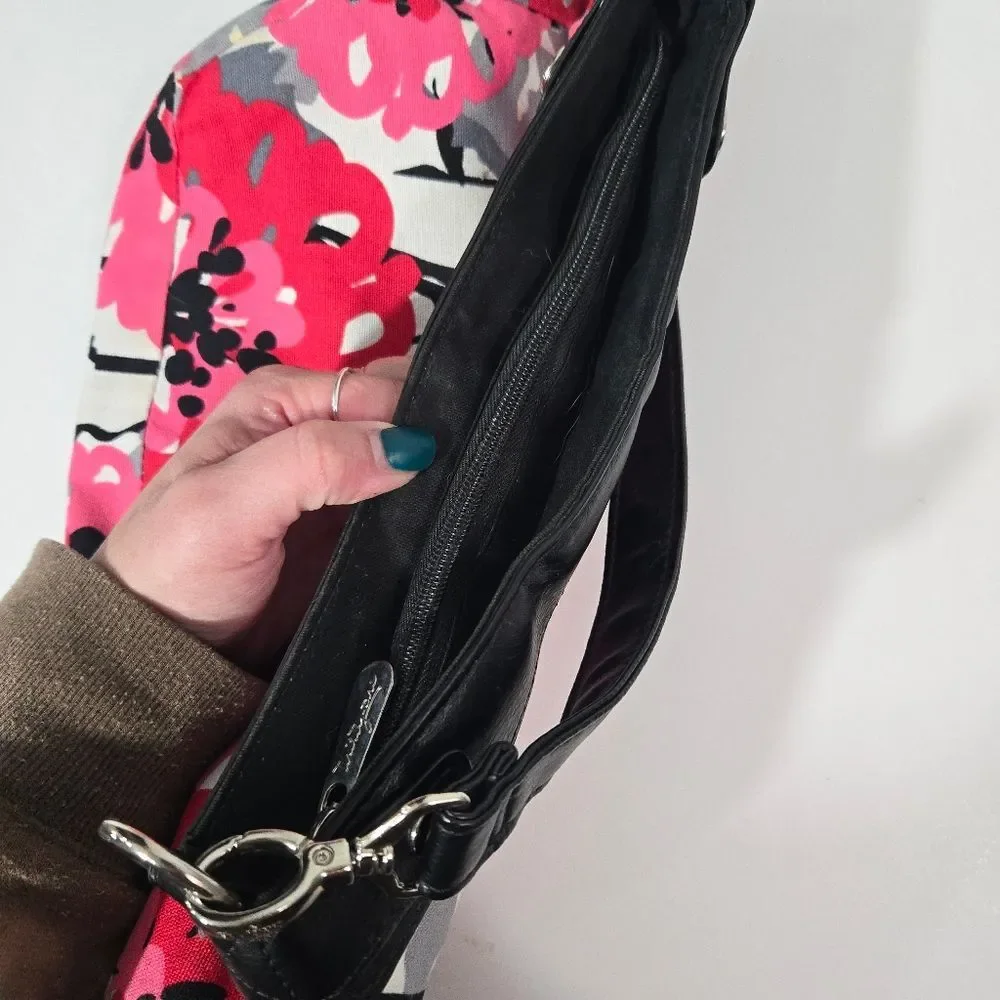 thirty-one pink floral‎ shoulder bag